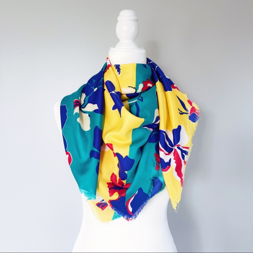 MANGO FLORAL PRINT SCARF - Picture 1 of 4